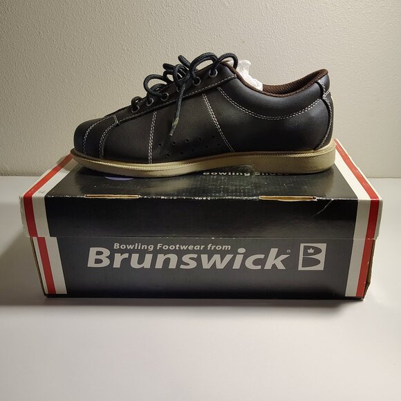 Brunswick Men's Striker Bowling Shoes Charcoal Gray Cushioned Size 8 - Picture 1 of 13